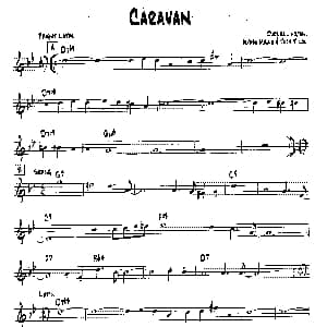 CARAVAN 降B爵士乐谱