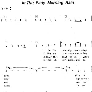 In The Early Morning Rain 美国 _外国歌谱