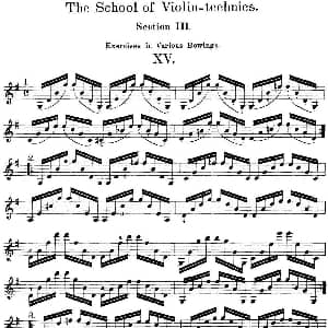 小提琴谱 | 史拉迪克小提琴技术练习 第3册 XV