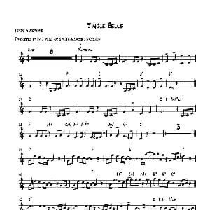萨克斯谱 | Jingle Bells 次中音萨克斯