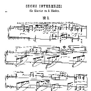 Six Intermezzi Op.45 钢琴谱 马克斯 雷格