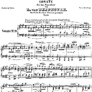 贝多芬钢琴奏鸣曲28 A大调 Op.101 A major 钢琴谱 贝多芬