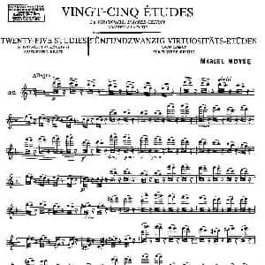 长笛曲谱 | Moyse 25 Studies after Czerny flute 之22 25首改编自车尔尼作品的练习曲 Moyse
