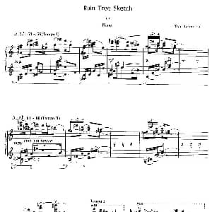Rain Tree Sketch 钢琴谱 武满彻 Toru Takemitsu