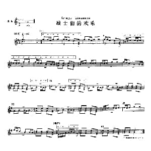 战士们的欢乐 冬不拉