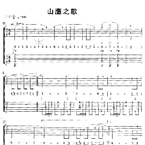 山鹰之歌 吉他谱 南美乐曲