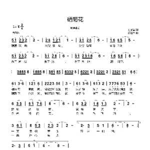 硒菊花_歌曲简谱_词曲:刘永国 黄进军