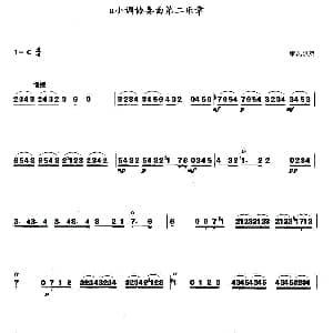 口琴谱 | a小调协奏曲第二乐章 维瓦尔