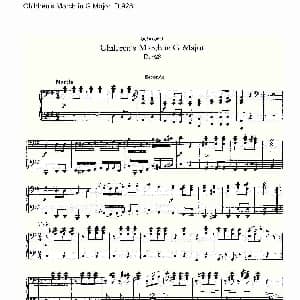 Children’s March in G Major D.928 钢琴谱