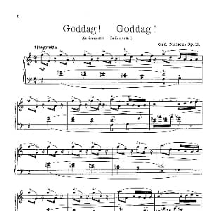 Six Humorous Bagatelles Op.11 钢琴谱 卡尔 奥古斯特 尼尔森