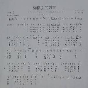 你指引的方向_歌谱投稿_词曲:孙书林 康家祥