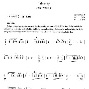 二胡谱 | Memory 何阳 编曲