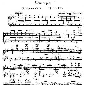 Five Concert Etudes "Chinese" Op.52 钢琴谱 亚历山大 齐尔品 Alexander Tcherepnin