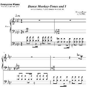 Dance Monkey_歌谱投稿_词曲:Toni Watson Konstantin Kersting