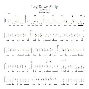 Lay down Sally 吉他谱 Eric Clapton