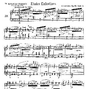 Etudes Enfantines Op.37 钢琴谱 亨利 莱蒙 Henry Lemoine
