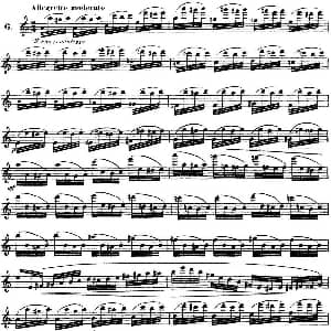 长笛曲谱 | 柯勒30首高级长笛练习曲作品75号 NO.6 Kohler 柯勒