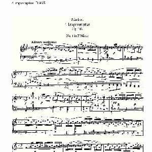 4 Impromptus D.935 钢琴谱