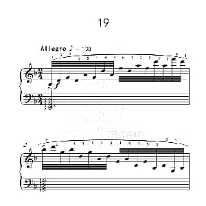 练习曲 19 钢琴谱