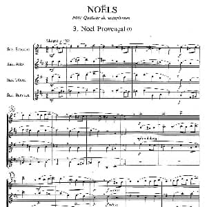 萨克斯谱 | jean Bouvard 编写的6首萨克斯四重奏之三 jean Bouvard