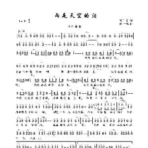 雨是天空的泪_歌曲简谱_词曲:宋千航 徐一鸣