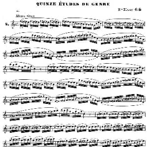 萨克斯谱 | H Klose练习曲 Quinze etudes de genre—8 H Klose