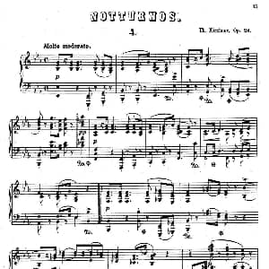 Nachtstücke Op 28 钢琴谱 狄奥多 柯希纳