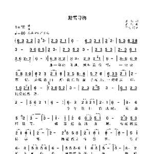 踏雪寻梅_歌曲简谱_词曲:袁龙 袁龙