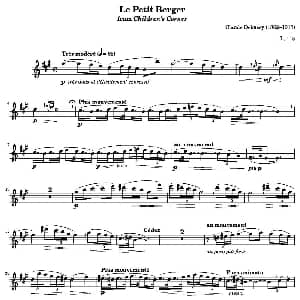 长笛曲谱 | 小牧羊人 德彪西