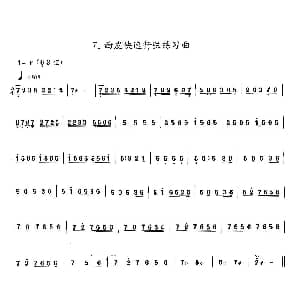 西皮快速行弦练习曲 京胡