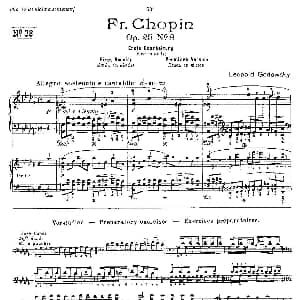 肖邦 练习曲 Fr.Chopin Op.25 No8 钢琴谱 Godowsky改编