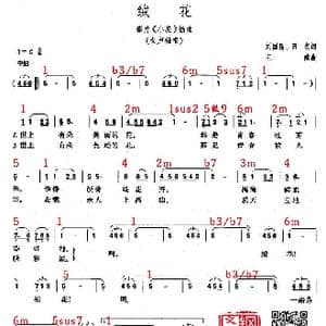 绒花_歌谱投稿_词曲:刘国富|田农 王酩