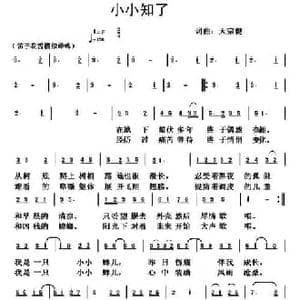 小小知了_民歌简谱_词曲:天宗健 天宗健