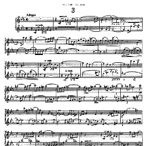 萨克斯谱 | Six Duets 6首二重奏 3 W.F.巴赫