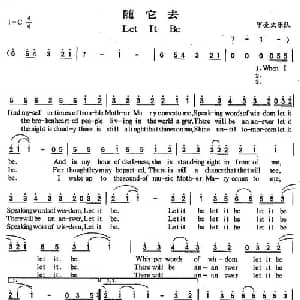 Let It Be_外国歌谱