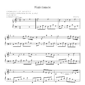 Nightingale 钢琴谱 雅尼