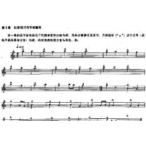 长笛曲谱 | 长笛练习曲100课之第8课 吐音练习与节拍重音