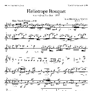 萨克斯谱 | Heliotrope Bouquet 四重奏次中音萨克斯分谱