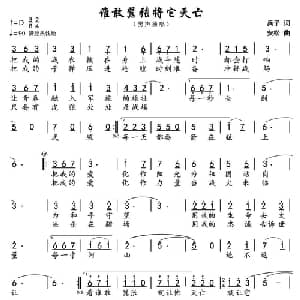 谁敢嚣张 将它灭亡_通俗唱法乐谱_词曲:兵子 安松