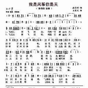 我是风筝你是天_歌曲简谱_词曲:殷召辉 王国欢