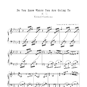 Do You Know Where You Are Going To 钢琴谱