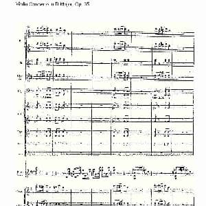 小提琴谱 | D大调小提琴协奏曲, Op.35第三乐章 二