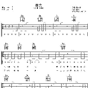 夜会 吉他谱 王菲 林夕 梁翘柏