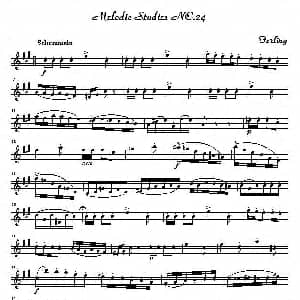 萨克斯谱 | 四十八首旋律练习曲之二十四