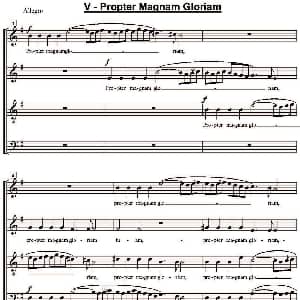 萨克斯谱 | Propter Magnam Gloriam 萨克斯四重奏