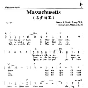 Massachusetts_外国歌谱