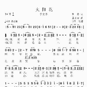 太阳花_歌谱投稿_词曲:曹勇 孟卫东