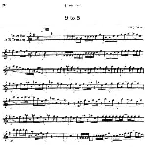 萨克斯谱 | 9 to 5 布伦茨 伦道夫 Boots Randolph