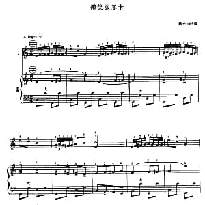 手风琴谱 | 微笑波尔卡 二重奏 杨光灿改编