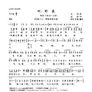 啊 野花_歌曲简谱_词曲:乔羽 王酩